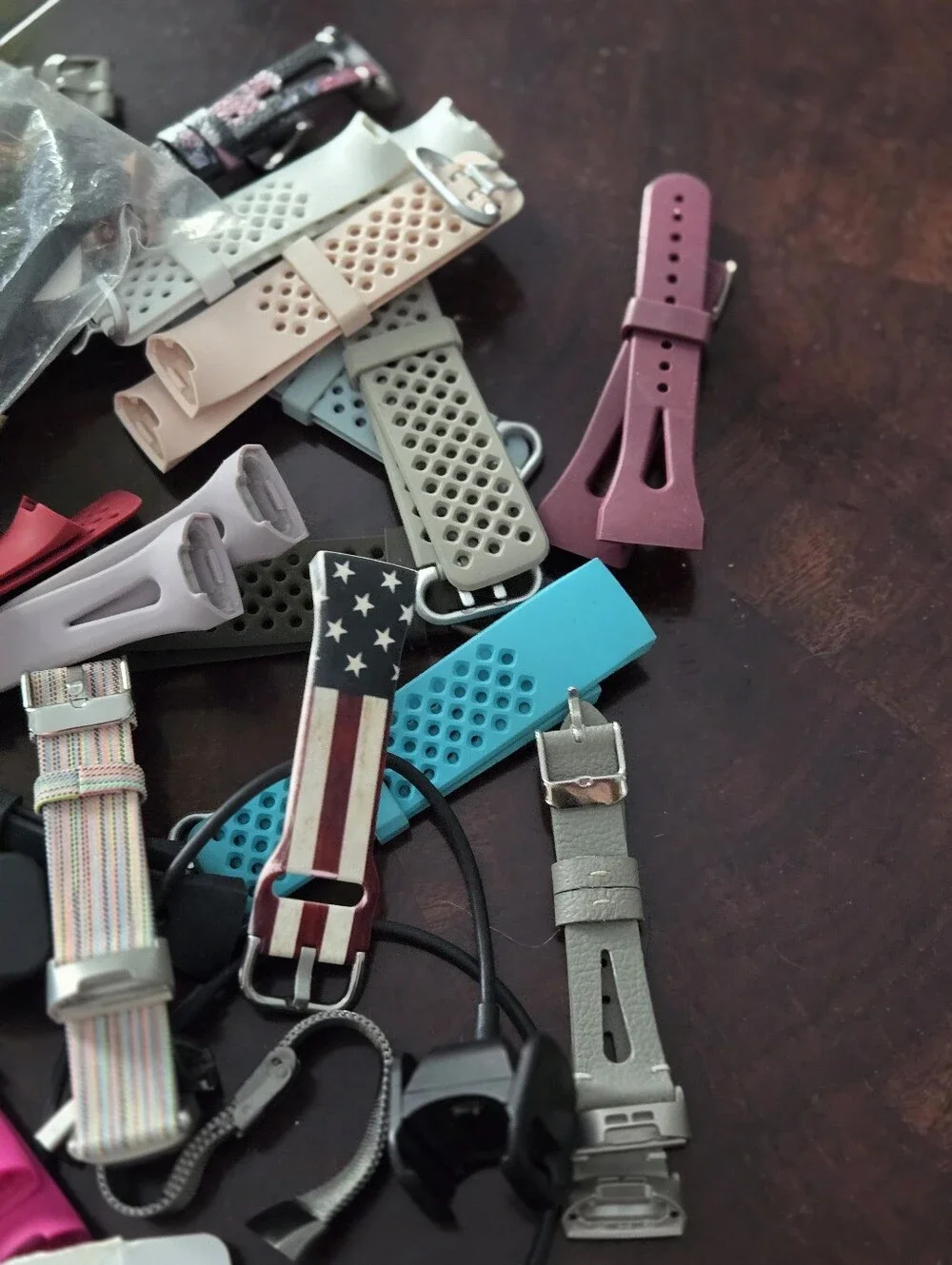 Fitbit 3 or 4 , Replacement Wristbands Assorted Pink, Black, White & Purple
